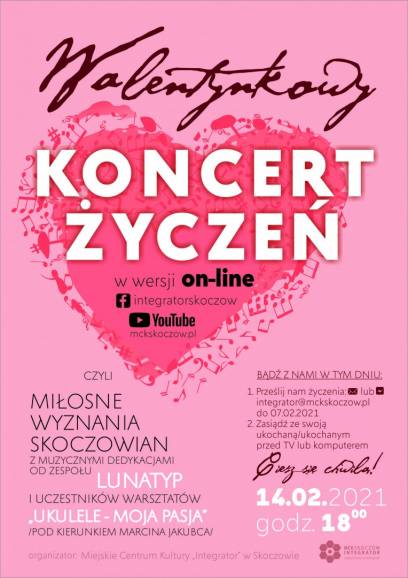 Walentynkowy Koncert Życzeń on-line